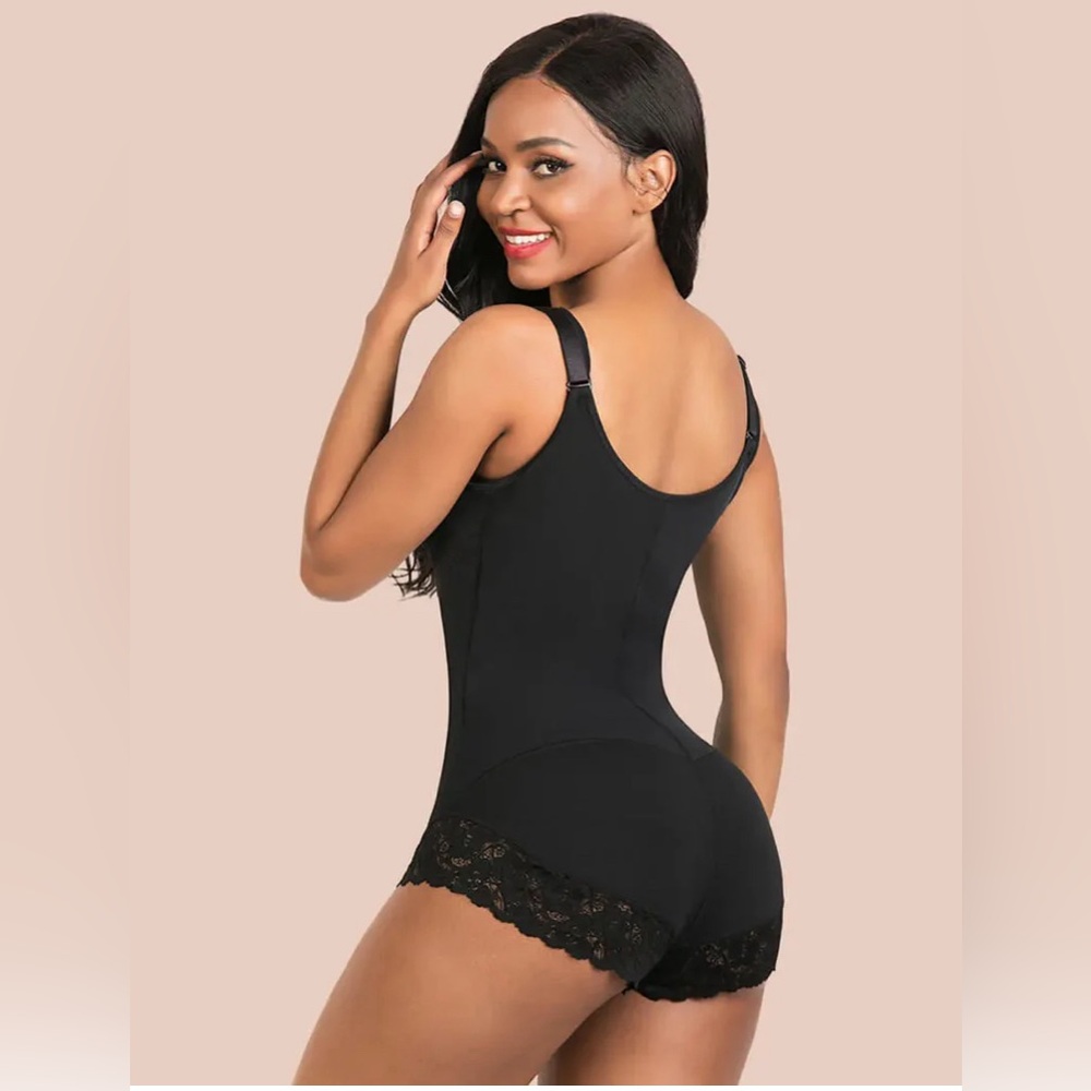 SHAPERX Shapewear for Women Tummy Control convertible straps Black Bodysuit